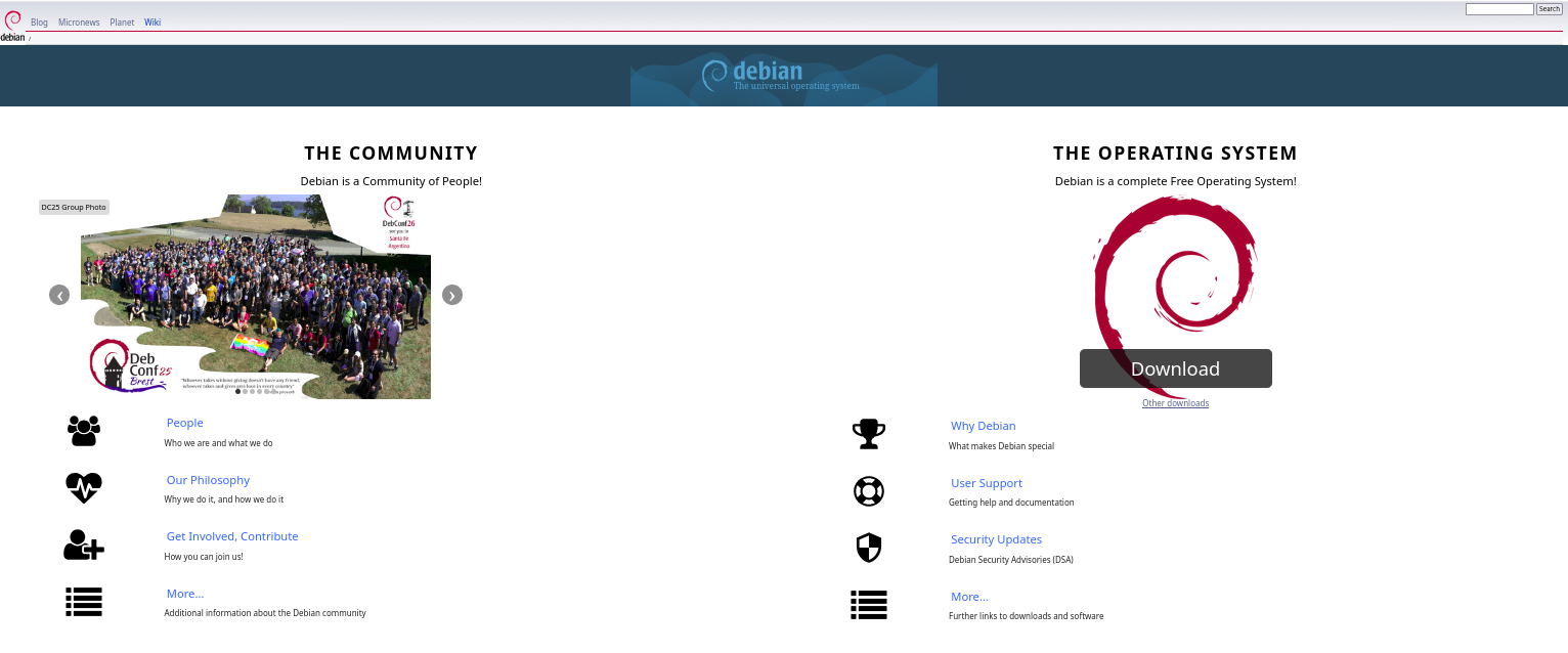 Debian Home Page